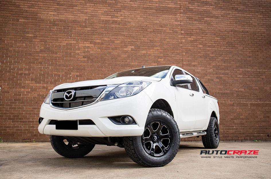 MAZDA BT 50 BEAST GLOSS BLACK MILLED ACCENTS